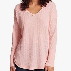 Vintage America Ladies’ Thermal Knit Top - Peachy Pink*